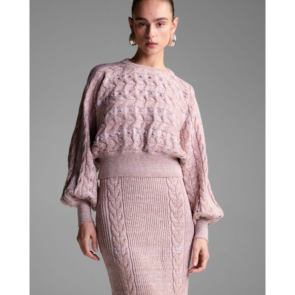 Pull Village Lilás Lurex