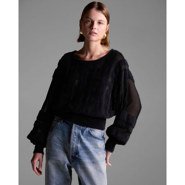 Blusa Manga Longa Lolla Preta