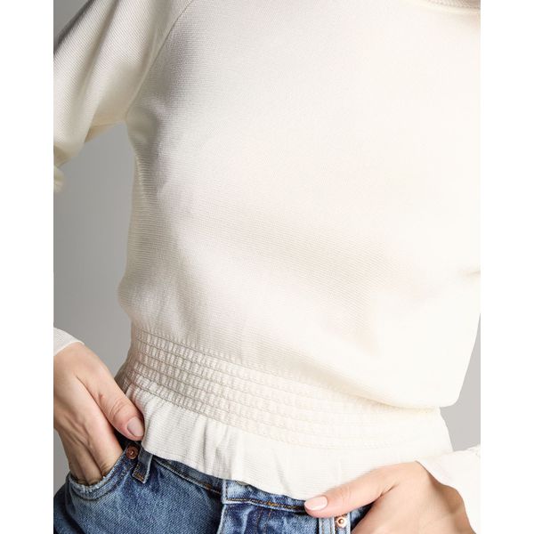 Blusa Greenwitch Manga Loga Off White