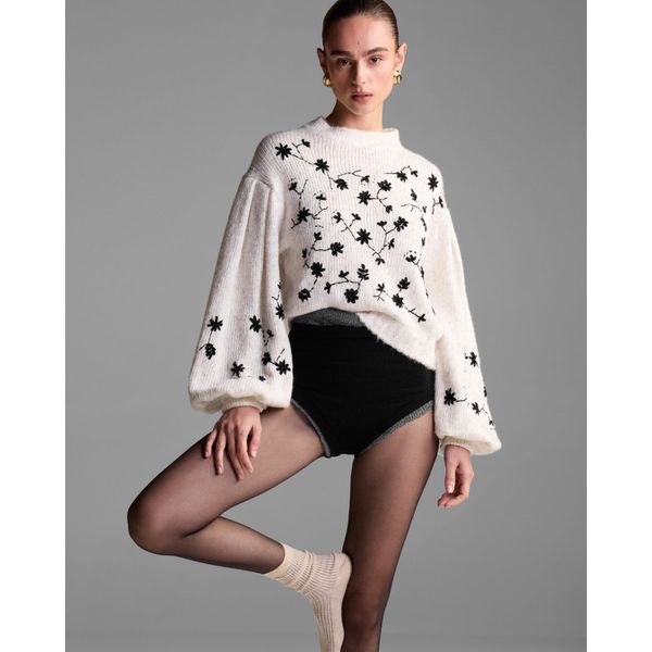 Pull Bordado Luisa Off White