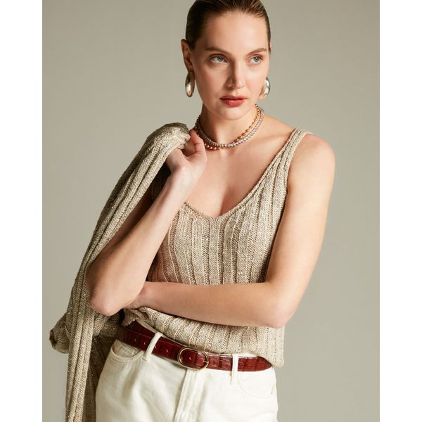 Blusa Tampere Bege-