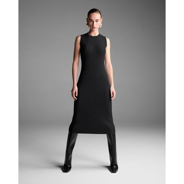 Vestido Regata Midi Preto 