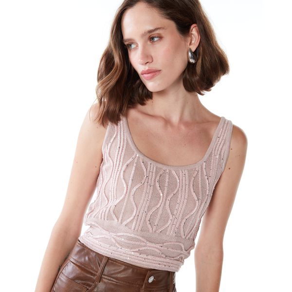 Top Alça Hemera Nude Rosê-