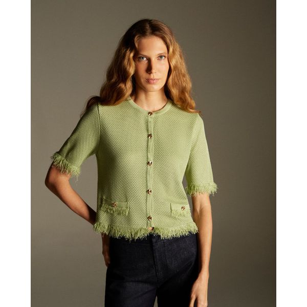 Casaco Orquídea Verde Lima