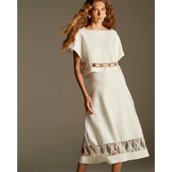 Blusa Estrelícia Branco Off White