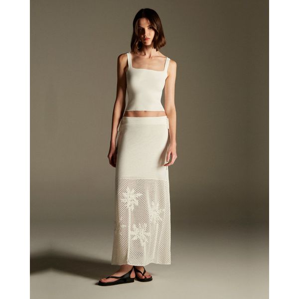 Saia Coqueiro Branco Off White