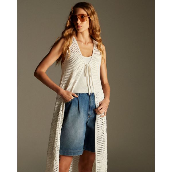 Colete Coqueiros Branco Off White