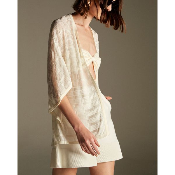 Kimono Bromélia Branco Off White