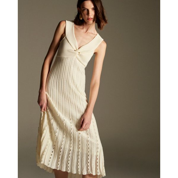 Vestido Midi Dalia Branco Off White