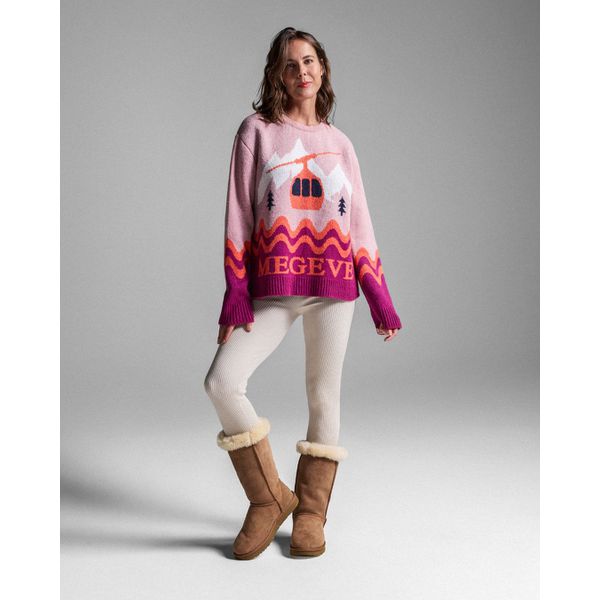 Pull Megeve SKI Rosa Framboesa