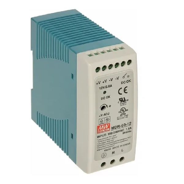 Fonte Chaveada 110/220V 12VCC 5A 60W MDR-60-12 Metaltex