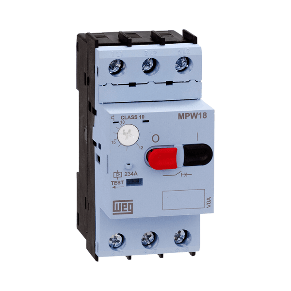 Disjuntor motor 1,6A 2,5A MPW18 Weg