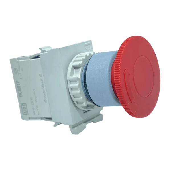 Botao soco com retencao vermelho 1NF CEW-BCTM1 Weg