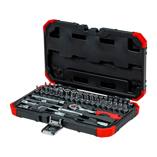 Jogo Soquete 1/4 sextavado 4 a 14mm 46 peças Gedore Red