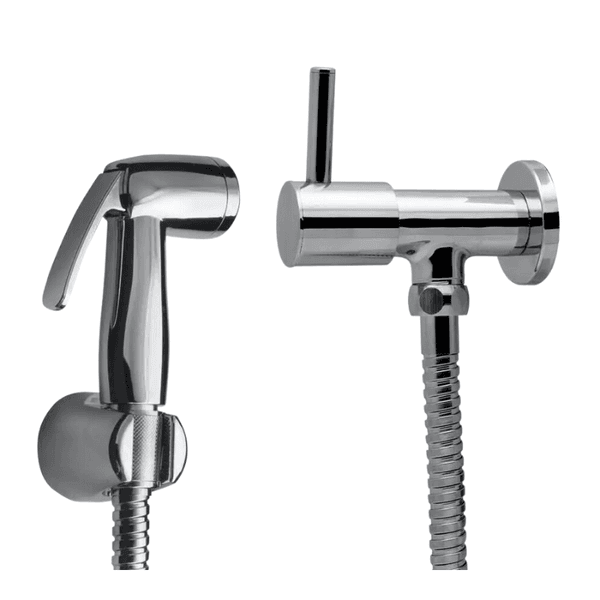Ducha higienica com registro 1/4 v. delicatta slim 1150 C58 Kimetais