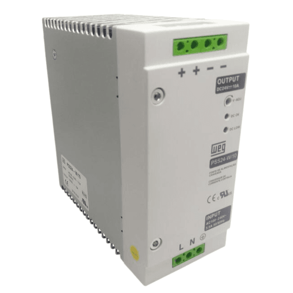 Fonte chaveada 110-220V 24VCC 10A 240W PSS24-W/10 Weg
