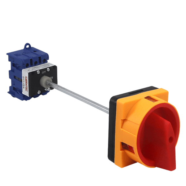 Chave rotativa liga desliga 25A D11 com haste porta painel Sibratec