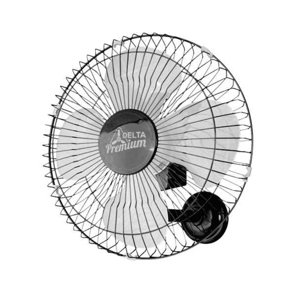 Ventilador parede 50cm preto bivolt premium 140 fios Venti-Delta
