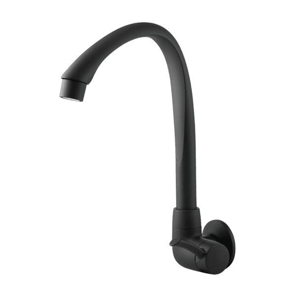 Torneira para cozinha de parede bica alta movel preto fosco linea