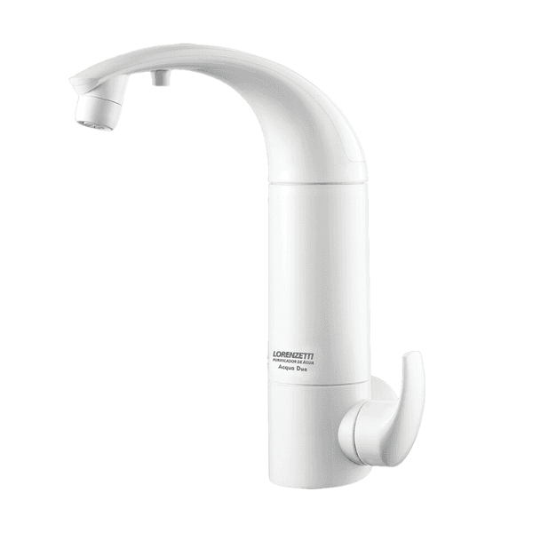Torneira com purificador de agua acqua due parede branco Lorenzetti