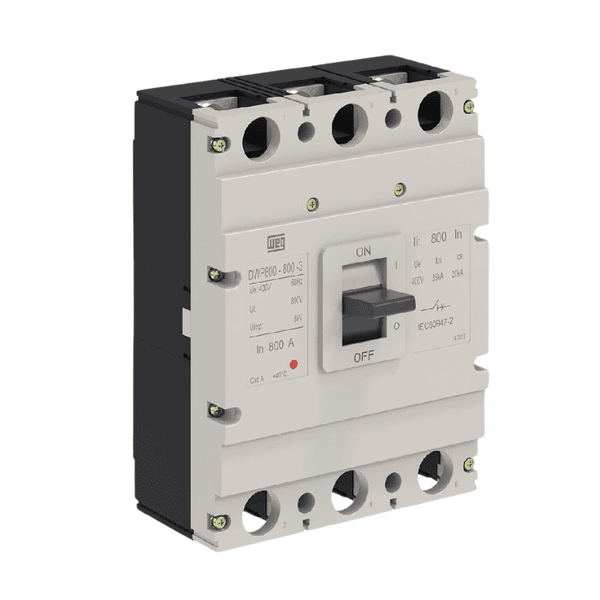 Disjuntor caixa moldada tripolar 800a dwp 800l 35KA Weg
