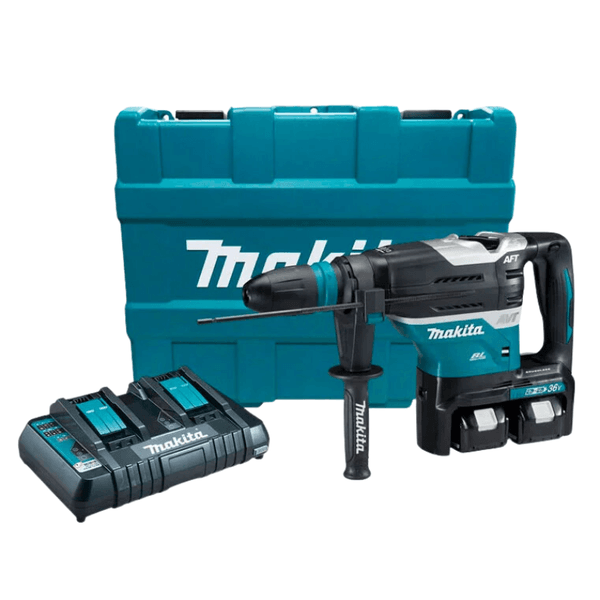 Martelete perfurador rompedor com 2 baterias 18v DHR400T2N Makita