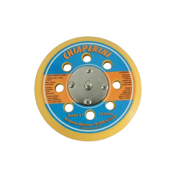 Suporte Disco Lixa Com Velcro 5" Para Lixadeira Orbital
