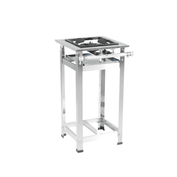 Fogão Industrial 1 Boca Inox 40 X 40 Queimador Duplo Baixa Pressão Mr
