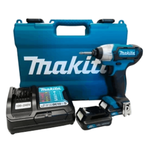 Parafusadeira Impacto 1/4" 2 Baterias 18V C/Maleta Makita