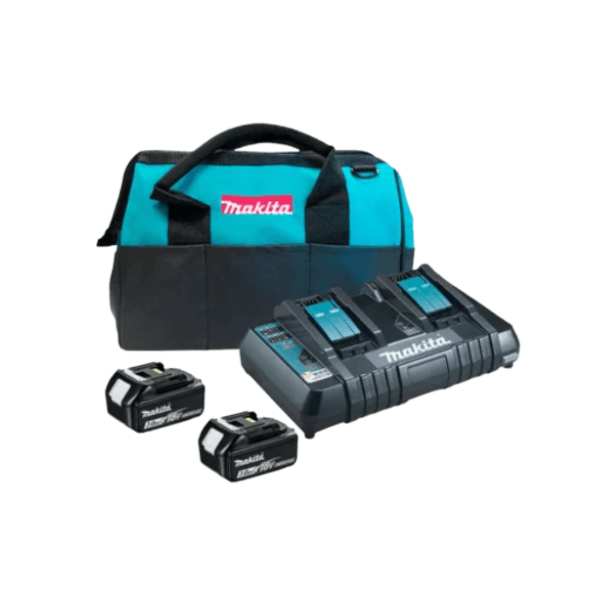 Kit 2 Baterias 18V 5.0AH Carregador 220V e Bolsa KITDC18RD5AH220 Makita
