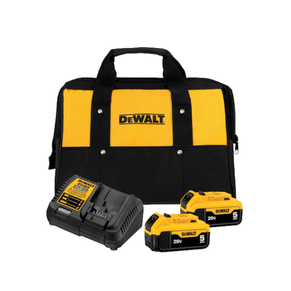 Kit 2 Baterias 20V 5.0AH Carregador Bivolt e Bolsa DCB205C2K-BR Dewalt