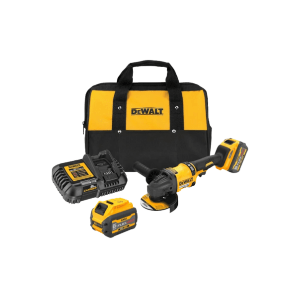 Esmerilhadeira Angular 5 Pol Flex Volt com 2 Baterias 60V MAX 6.0AH Dewalt