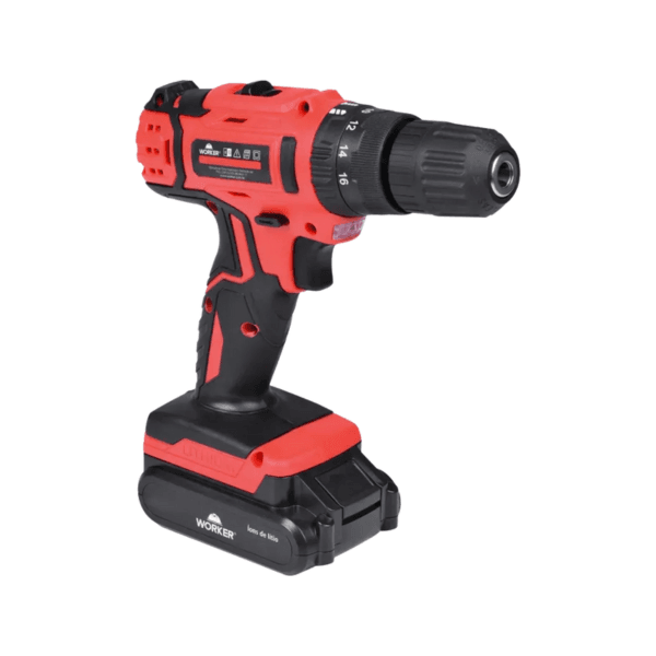 Parafusadeira Furadeira 18V Kit 17PCS Worker