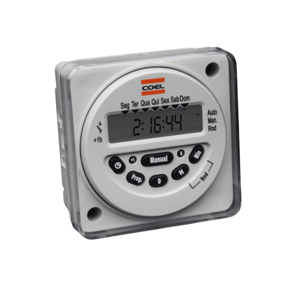 Timer Programador Horário Digital Coel Porta Painel RTSTL-20HR-P