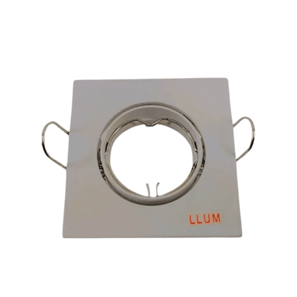 Spot Embutir Plano Dirigivel Quadrado 63MM MR11 Branco