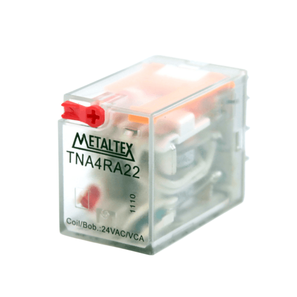 Rele Industrial Plug-In 24VAC 4 Reversíveis TNA4RA22 Metaltex