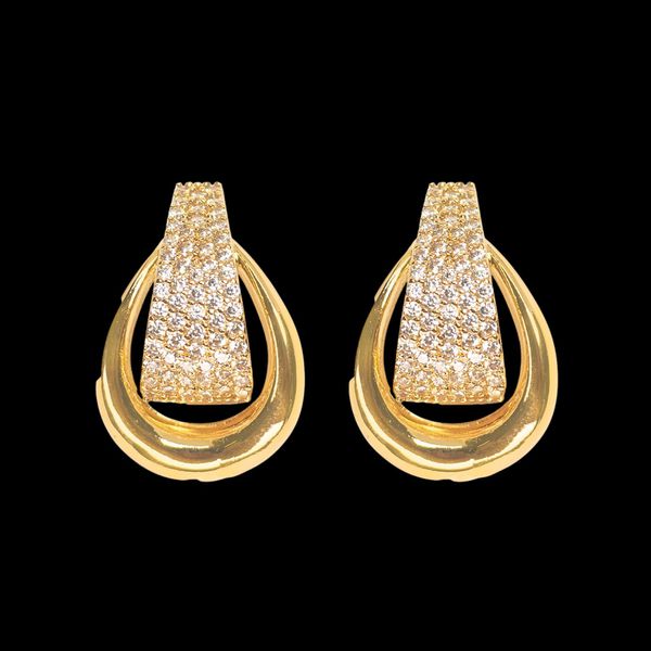 Brinco Zirconia Gota Vazada Imperial