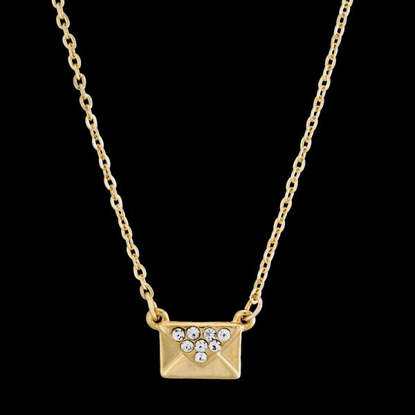 Colar folheado a ouro 18k Envelope