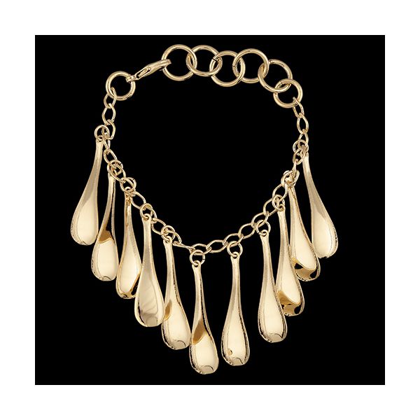 Pulseira folheada a ouro 18k conchas