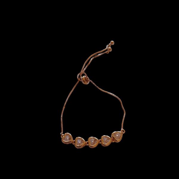 Pulseira corações Zircîonia