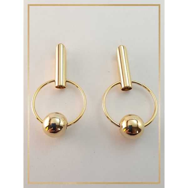 Brinco folheado a Ouro 18k Bella