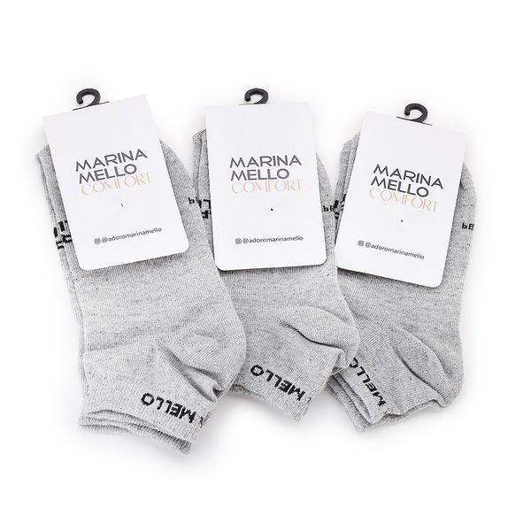 Kit Meia Sapatilha Mescla