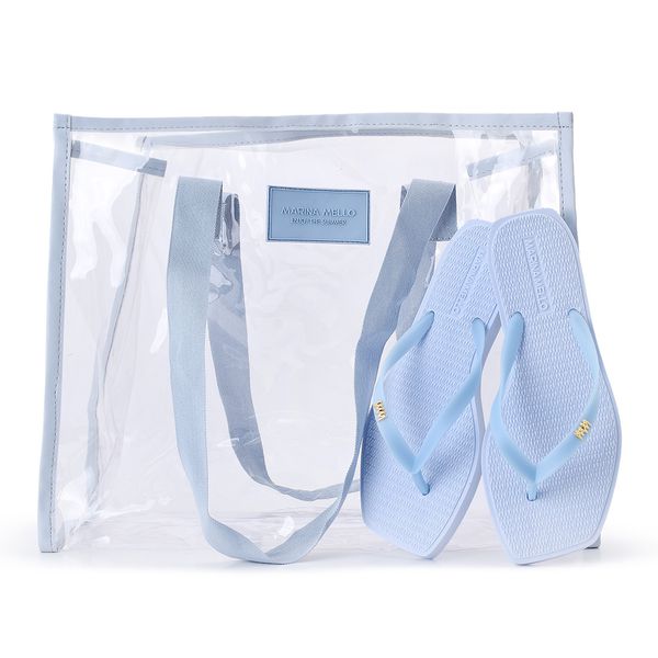 Kit Bag e Chinelo Bianca Alasca