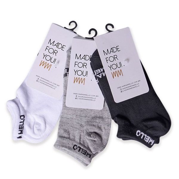 Kit Meia Sapatilha Cores