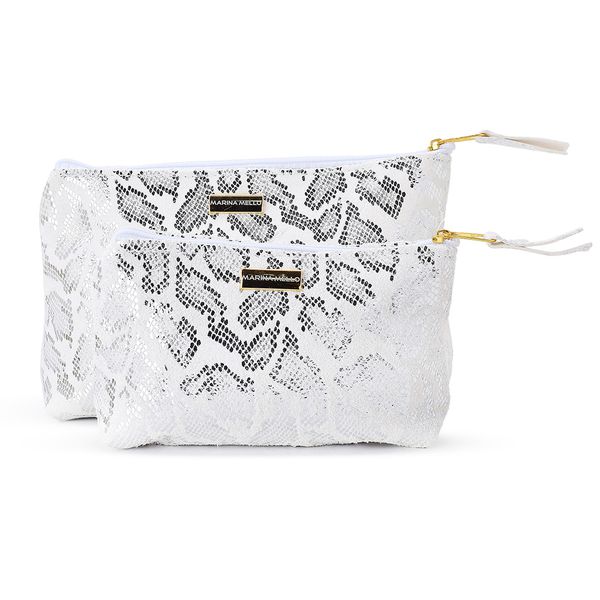 Kit Necessaire Sienna em Couro Jackar Prata