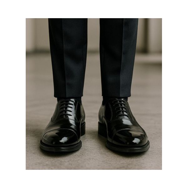 SAPATO MARINER MILITAR PRETO ENVERNIZADO ALTO BRILHO