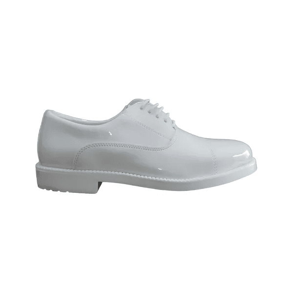 SAPATO MARINER MILITAR BRANCO ENVERNIZADO ALTO BRILHO