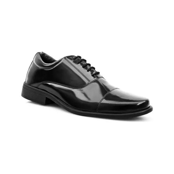 Sapato M Force Policia Militar Verniz Preto Alto Brilho