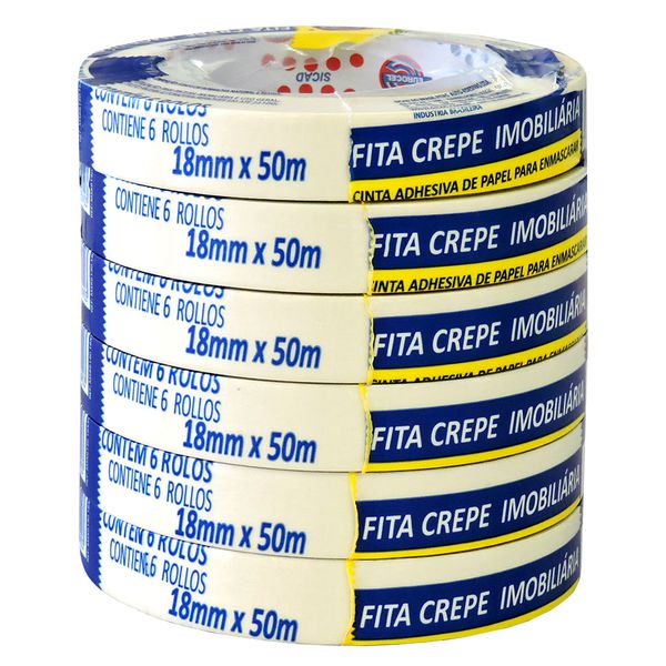 Fita Crepe MSK 6140 18mmx50m - Eurocel