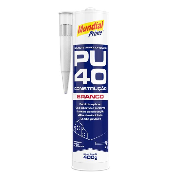 Selante Construção PU40 400g Branco - Mundial Prime